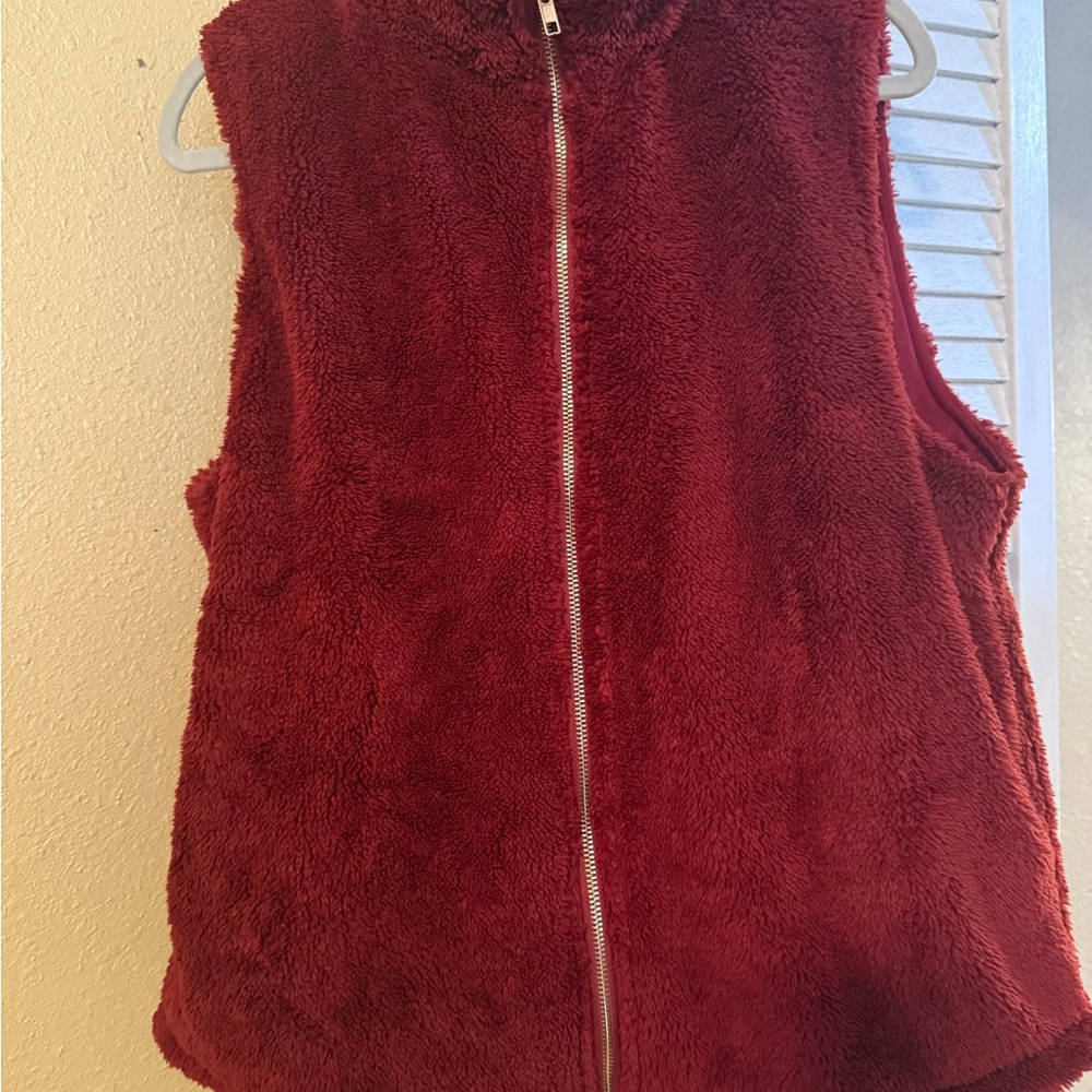 Cozy Red Vest